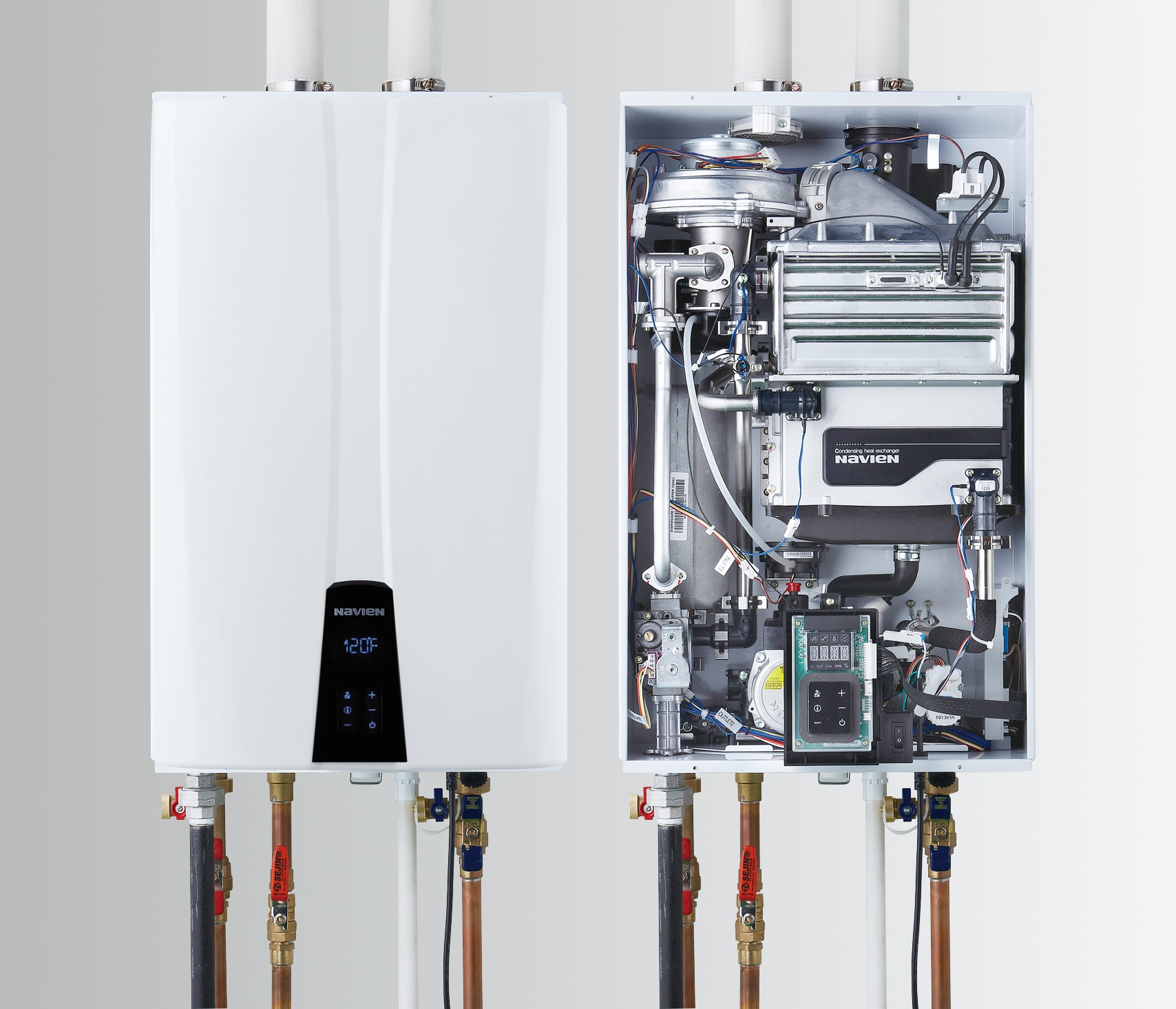 картинка Газовый водонагреватель настенный конденсационный NPE-32SRC (5.5-55 кВт) Котёл конденсационный
